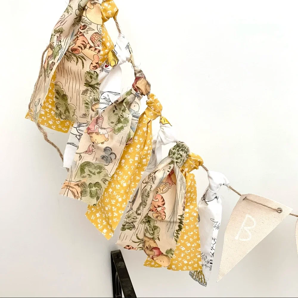 Winnie The Pooh Book and Hand Made “BABY” Bunting